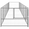 Dog Kennel Silver 75.3 ft Steel