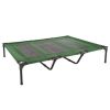 Elevated Dog Bed Indoor/Outdoor Dog Cot or Puppy Bed for Pets up to 110lbs by Petmaker (Green)