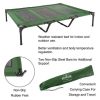 Elevated Dog Bed Indoor/Outdoor Dog Cot or Puppy Bed for Pets up to 110lbs by Petmaker (Green)