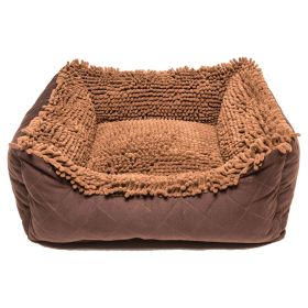 Dirty Dog Lounger Bed (Color: Brown, size: medium)