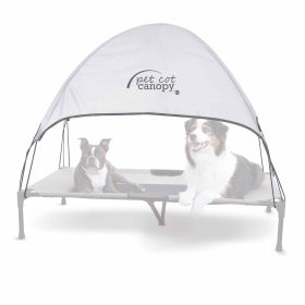 Pet Cot Canopy (Color: Gray, size: Extra Large)