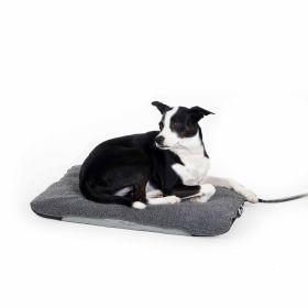 Lectro-Soft Outdoor Heated Pet Bed (Color: Gray, size: medium)