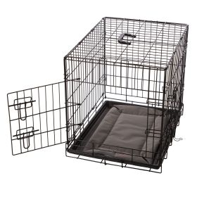Motherâ€™s Heartbeat Puppy Crate Pad Water-Resistant (Color: Gray, size: small)