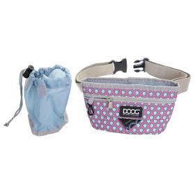Treat and Training Pouch (Color: Pink/Tear Drops, size: large)